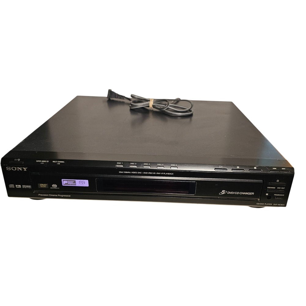 Sony DVP-NC80V 5-Disc DVD CD SACD Changer Precision Cinema Progressive Black